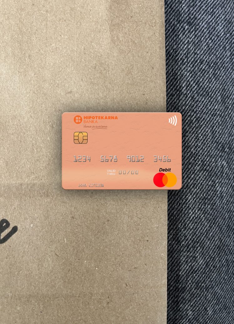 Download Montenegro Hipotekarna Banka mastercard photolook front Photoshop template